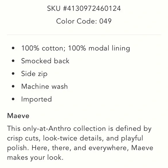 Maeve Blue and White Floral Midi Dress - Picture 8 of 8